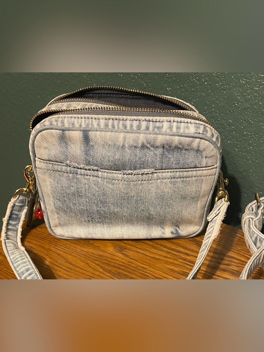 Coach loved  denim mini Carey crossbody/shoulder - Picture 6 of 6